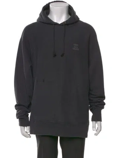 Pre-owned Gallery Dept. Reversible Graphic Print Hoodie In Gray