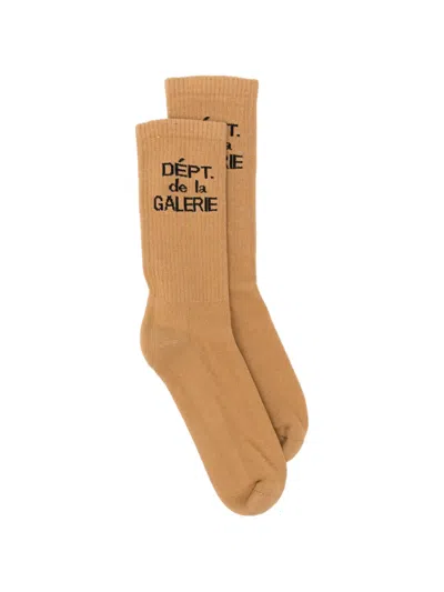 Gallery Dept. Ribbed Socks In Brown