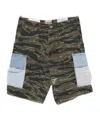 Gallery Dept. Denim-pocket Cargo Shorts In Green