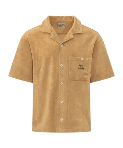 Gallery Dept. Beige Regular Solid Shirt In Brown