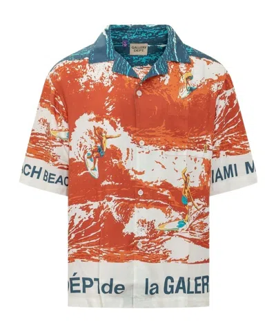 Gallery Dept. Red Relaxed Printed Shirt In Orange