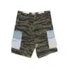 Gallery Dept. Denim-pocket Cargo Shorts In Green