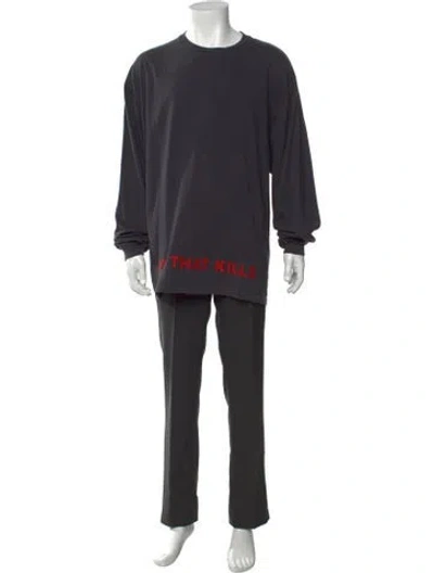 Pre-owned Gallery Dept. Signature Logo Art That Kills T-shirt W/ Tags In Gray