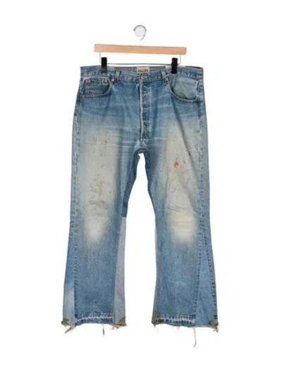 Pre-owned Gallery Dept. Signature Logo Bootcut Jeans In Blue