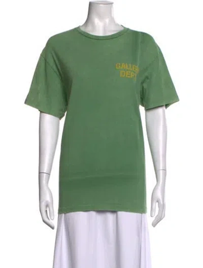 Pre-owned Gallery Dept. Signature Logo Logo T-shirt In Green