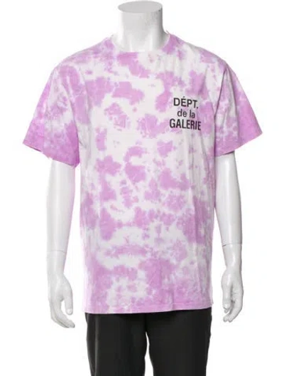 Pre-owned Gallery Dept. Signature Logo Tie-dye T-shirt In Purple