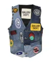 Gallery Dept. Single-breasted Vest In Blue