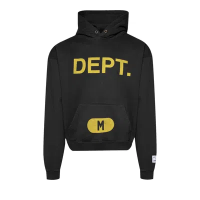 Pre-owned Gallery Dept. Size Logo Hoodie 'vintage Black' | Men's Size Xl