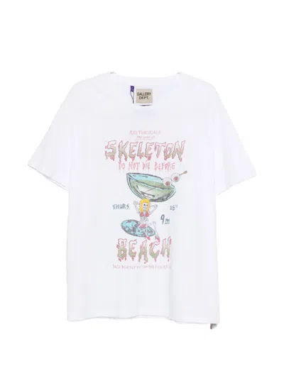 Gallery Dept. Dont Die Graphic Text Crew Neck T-shirt In White