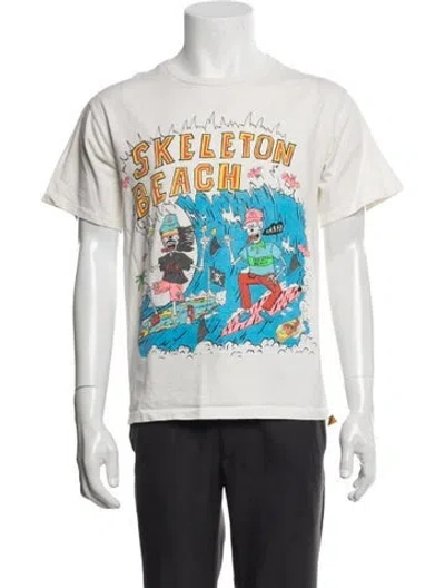 Pre-owned Gallery Dept. Skeleton Beach Graphic Print T-shirt In Neutrals