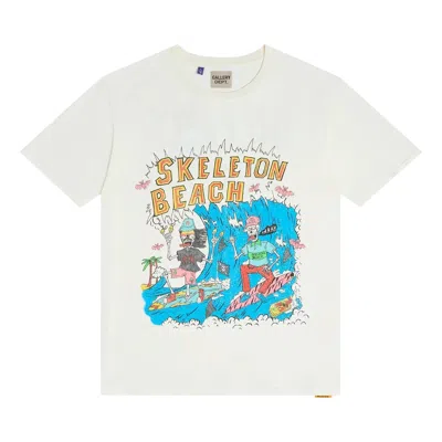 Pre-owned Gallery Dept. Skeleton Beach Surf Tee 'light Archival White' | Men's Size L