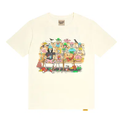 Pre-owned Gallery Dept. Skeleton Beach Theatre Tee 'light Archival White' | Men's Size Xxl