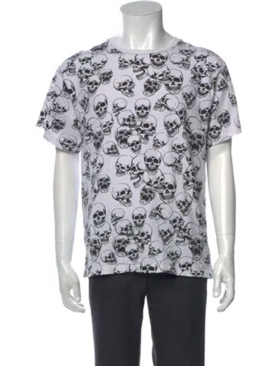 Pre-owned Gallery Dept. Skull Logo Graphic Print T-shirt In White