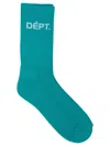 Gallery Dept. Logo-jacquard Socks In Blue