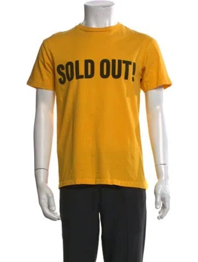 Pre-owned Gallery Dept. Sold Out Graphic Print T-shirt In Orange