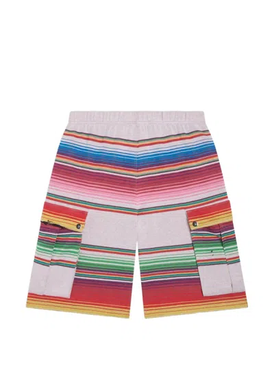Gallery Dept. Soto Striped Cargo Shorts In Multi