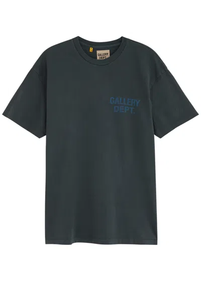 Gallery Dept. Souvenir Logo Cotton T-shirt In Black