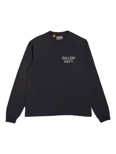 Gallery Dept. Souvenir Logo-print Long-sleeve T-shirt In Blue