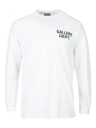 Gallery Dept. Souvenir Long-sleeve Logo-print T-shirt In White
