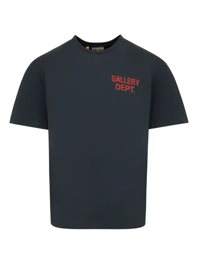 Gallery Dept. Graphic Print Crew Neck Short Sleeve T-shirt In Blue