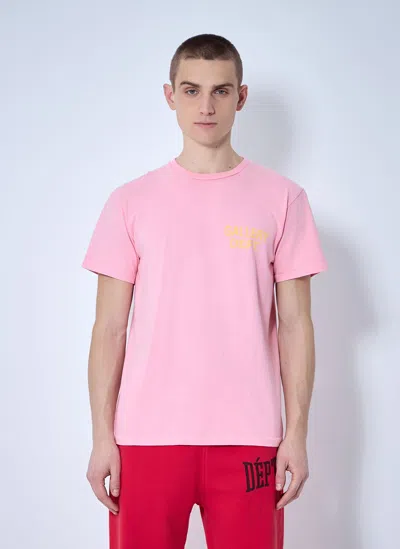 Gallery Dept. Logo-print Cotton T-shirt In Pink
