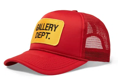 Pre-owned Gallery Dept. Souvenir Trucker Hat In Red