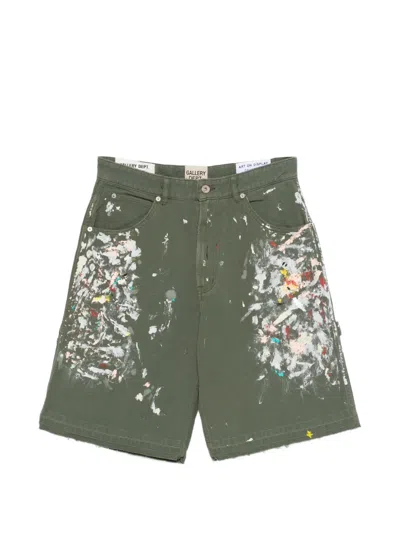 Gallery Dept. Splatter-effect Shorts In Green