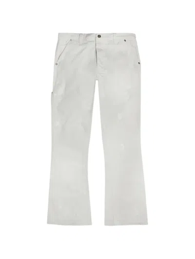 Gallery Dept. Stadium Uniform Flare Carpenter Jeans In White