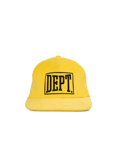 Gallery Dept. Straight Rimmed Baseball Cap In Yellow