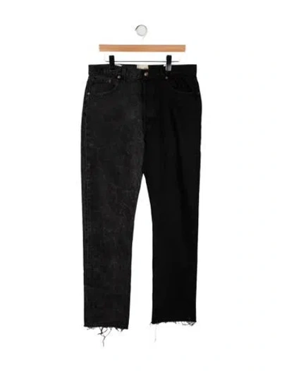 Pre-owned Gallery Dept. Straight-leg Jeans In Black