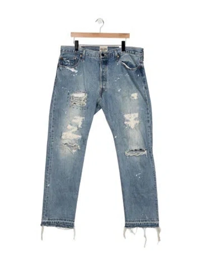 Pre-owned Gallery Dept. Straight-leg Jeans In Blue