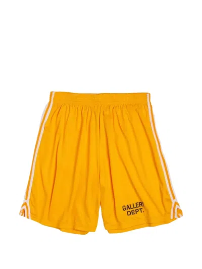 Gallery Dept. Striped Track Shorts In Yellow