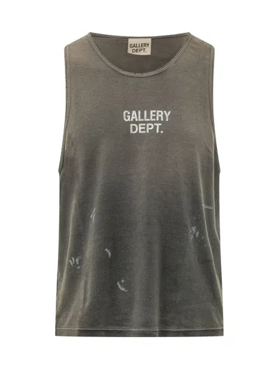 Gallery Dept. Stylish Tank Top With Logo Print In Green