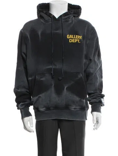 Pre-owned Gallery Dept. Sun Bleached Graphic Print Hoodie In Black