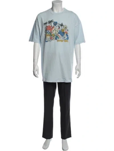 Pre-owned Gallery Dept. Surf Logo Graphic Print T-shirt In Blue