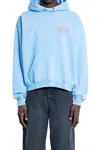 Gallery Dept. Cotton Logo 90s Hoodie In Blue