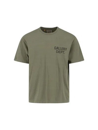 Gallery Dept. Souvenir Logo-print Cotton-jersey T-shirt In Green