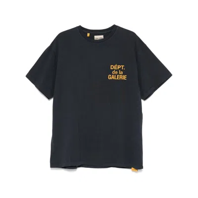 Gallery Dept. Mens Black Brand-print Relaxed-fit Cotton-jersey T-shirt Xl