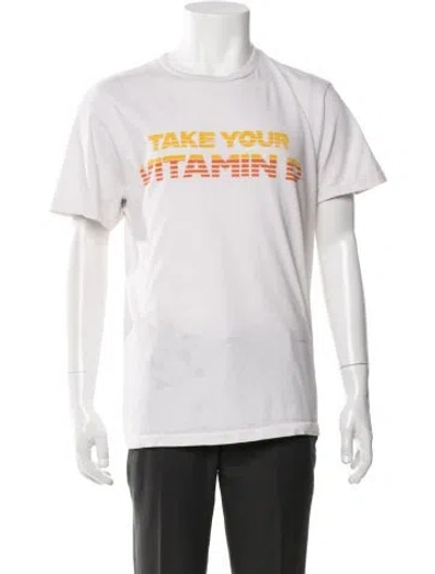 Pre-owned Gallery Dept. Take Your Vitamin D Graphic Print T-shirt In Neutrals