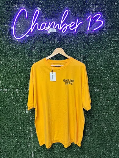 Pre-owned Gallery Dept. Tee Yellow Black Xl