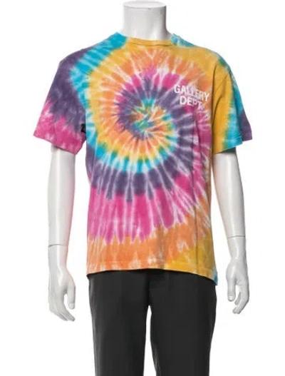 Pre-owned Gallery Dept. Tie Dye Logo Tie-dye Print T-shirt W/ Tags In Multicolor