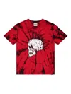 Gallery Dept. Mens Exploited Graphic-print Cotton T-shirt Red Tie Dye