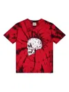 Gallery Dept. Mens Exploited Graphic-print Cotton T-shirt Red Tie Dye