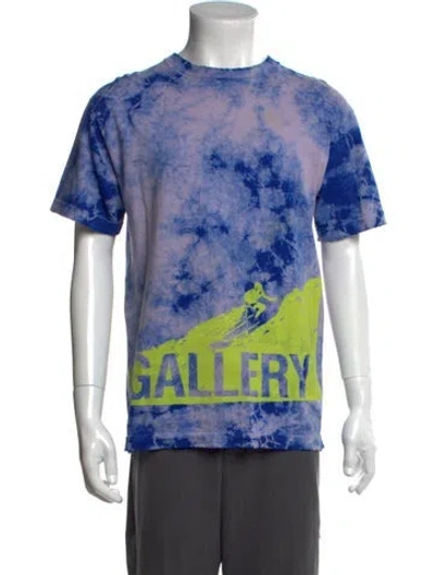 Pre-owned Gallery Dept. Tie-dye Print Crew Neck T-shirt In Blue