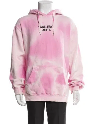 Pre-owned Gallery Dept. Tie-dye Tie-dye Print Hoodie In Pink