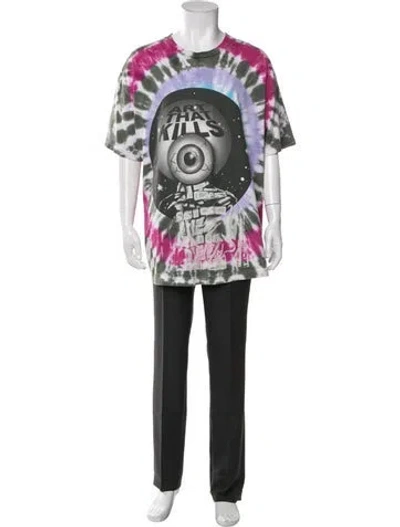 Pre-owned Gallery Dept. Tie-dye Totally Rod Tie-dye Print T-shirt In Grey