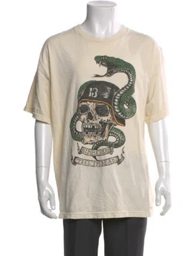 Pre-owned Gallery Dept. ' Till I'm Dead' Graphic Print T-shirt In Neutral