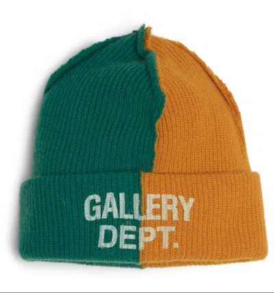 Gallery Dept. Topanga Orange Green Beanie In Multi