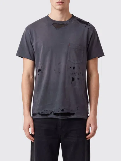 Gallery Dept. T-shirt Men Color Black In Blue