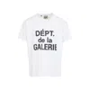 Gallery Dept. Graphic Print Short Sleeve Crew Neck T-shirt In White
